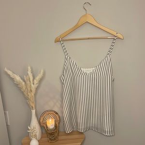 Socialite Scallop Neck Tank Blouse